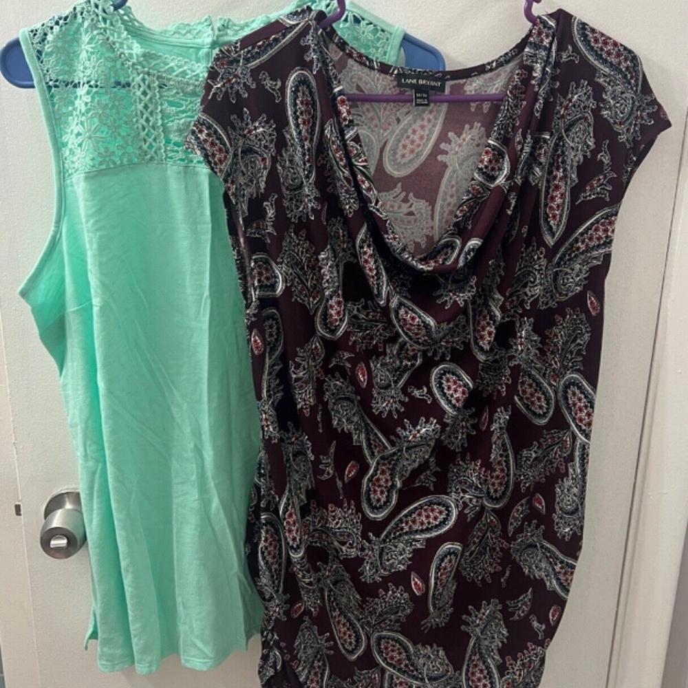 CLEARANCE! Lane Bryant SET of 2 Women's Shirts - Plus Size 14-16, NEW NWT!